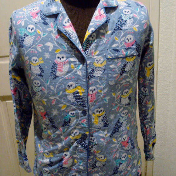 Nick & Nora Other - Nick & Nora Snowy Owl Pajama Top Size Medium Nick & Nora Other - Nick & Nora Snowy Owl Pajama Top Size Medium